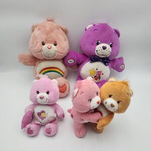 Vintage Care Bears Plush Lot Of 4 Surprise Bear  Baby Hug‎ bear READ DESCRIPTION